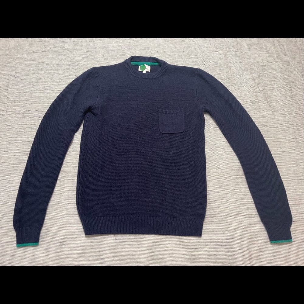 BODEN Boys 15/16 Wool Blend Sweater NAVY